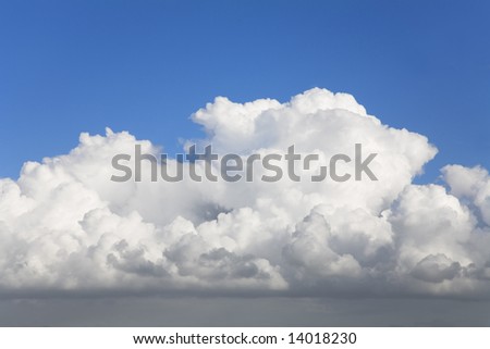 High white rolling clouds