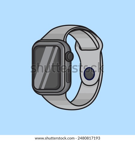 Vector illustration Watch. Vector design Watch. Watch Fashion Vector Cartoon design illustration and icon for website, digital and print