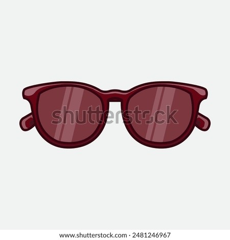 Vector illustration Eyeglass. Vector design Glasses. Eyeglass Glasses Vector Cartoon design illustration and icon for website, digital and print