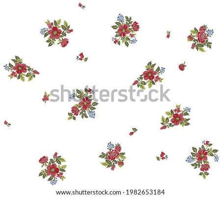 Seamless Repeating Fashion Trend Small Flower Pattern for Print  Small Floral Pattern Design