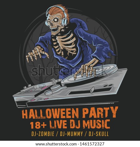 Dj Skull Vector | Download Free Vector Art | Free-Vectors