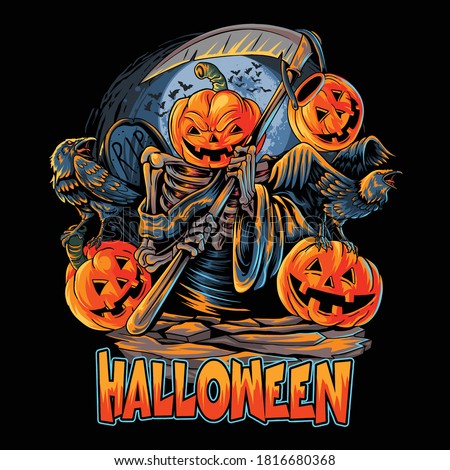 Pumpkinhead Production Ready Artwork For T Shirt Printing Pumpkin Head Png Stunning Free Transparent Png Clipart Images Free Download - pumpkin on fire head roblox