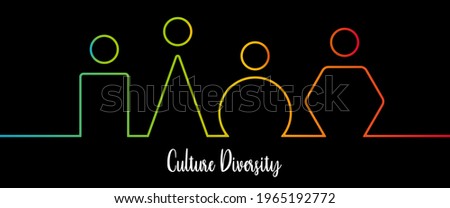 Culture diversity, social diversity, inclusion and diversity infographic vector set, people vector logo for website	