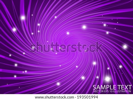 Purple abstract vortex space background illustration  - Vector abstract purple whirlpool illustration template