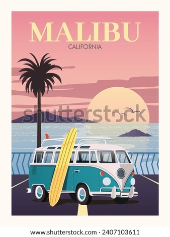 Similar – Image, Stock Photo beach Beach Malibu