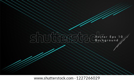 abstract black background with diagonal lines, cyan color