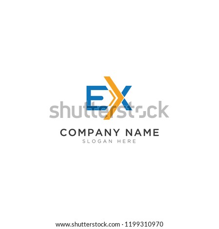 EX letter with house Logo Template Design Vector, Emblem, Design Concept, Creative Symbol, Icon
