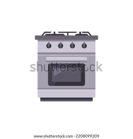 Oven vector illustration, oven flat icon