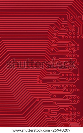 Tech industrial electronic dark red background