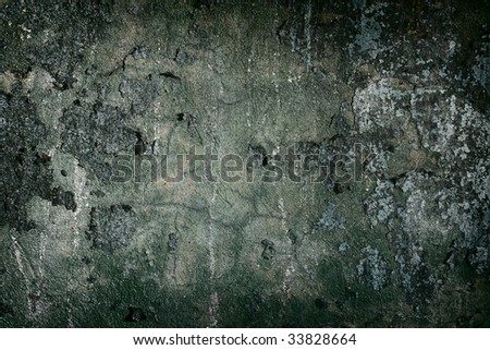 Dark concrete painted old wall frame