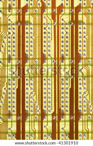 Retro circuit board background in hi-tech style