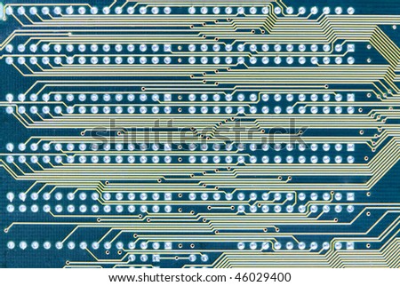 Circuit board industrial electronic blue tech texture