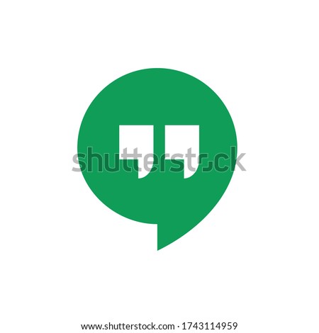 Google Hangouts application icon. Social network. Social media icon. Hangouts logo