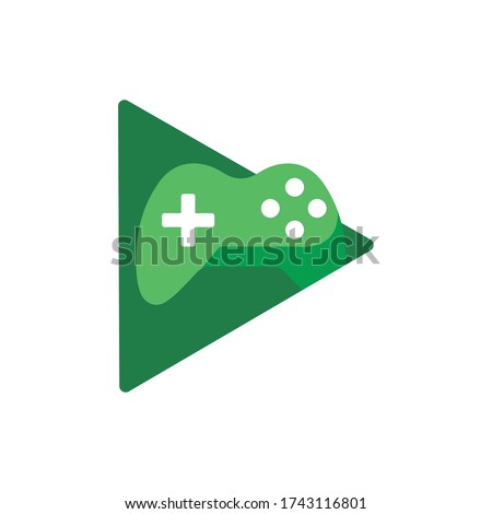 Google play games application icon. Social network. Social media icon.