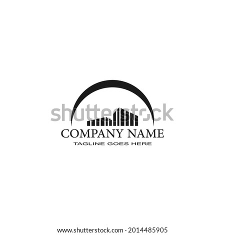 Modern Real Estate company Logo Design. Building, Construction Working Industry logo concept Icon. Residential contractor, General Contractor and Commercial Office Property business logos.