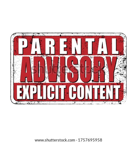 Parental Advisory Explicit Content Text Box vector for poster or t-shirt fashion Design