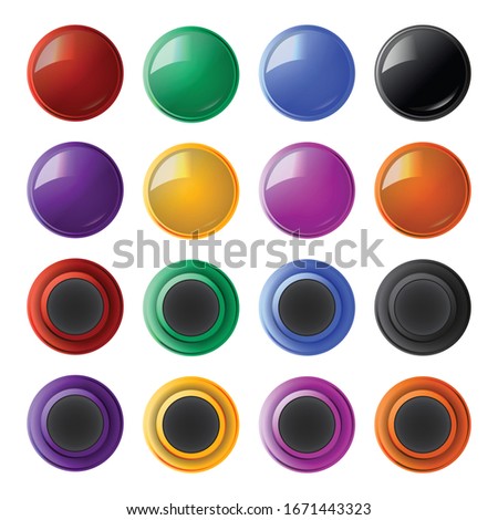 Colorful Whiteboard or Refrigerator Magnets Set