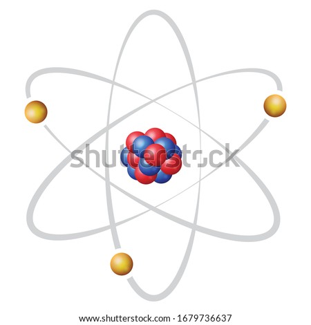 Atom nuclear model in color