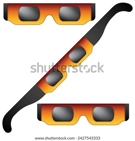 solar eclipse glasses protection graphic