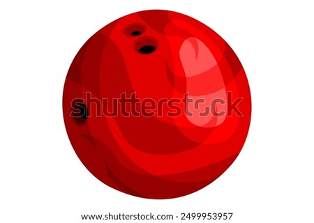 Red Bowling Ball vector for decoration