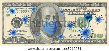 Coronavirus (COVID-19) Quarantine Dolar Economy Money Stok fotoğraf © 