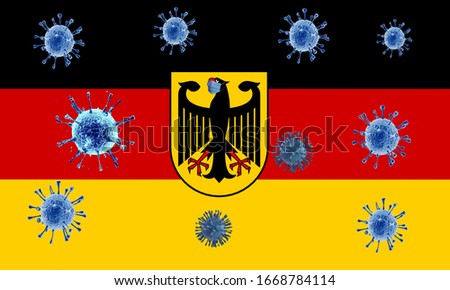 Coronavirus (COVID-19) Quarantine in Germany Stok fotoğraf © 