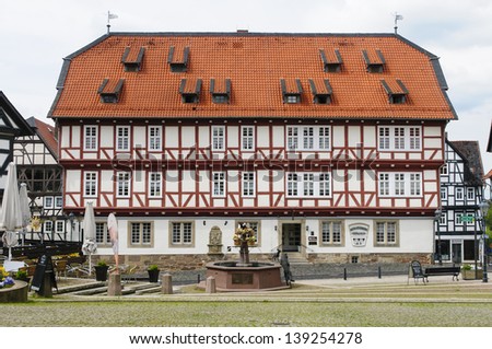 Wolf Hagen is a North Hessian town with historic truss core in the district of Kassel (Germany).