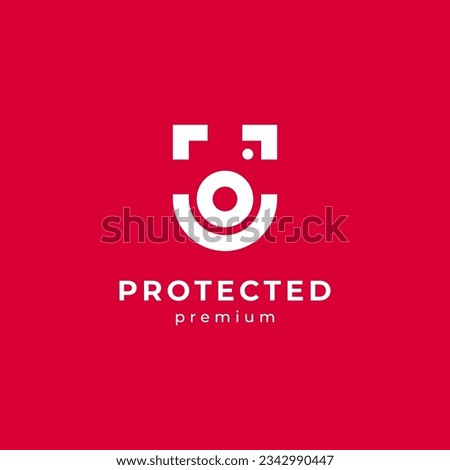 camera and shield for security and CCTV logo design