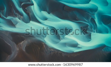 Similar – Image, Stock Photo Iceland from above drone image