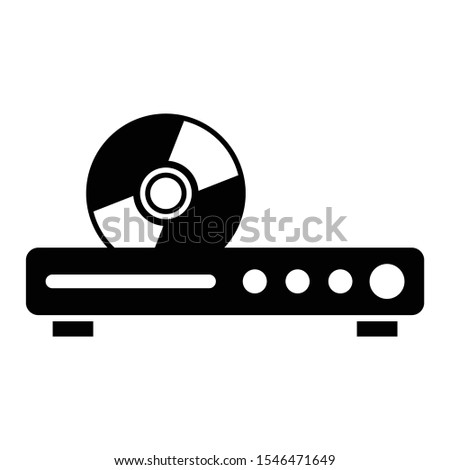 CD Dvd Player Concept, Blu Ray Disc Vector Media Icon design