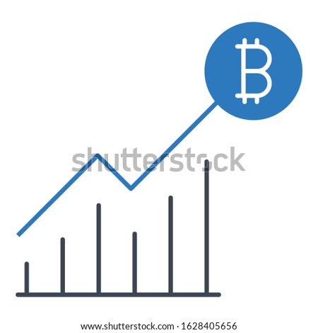 Alt and Digital Currency Comparison on white background, Bitcoin Price Raise concept, Cryptocurrency rate Hike vector icon design