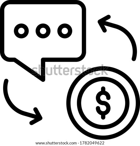 Consultancy Fee with bidirectional arrows concept vector icon design, Trade and barter Symbol on White background