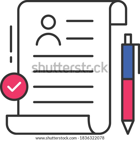 Nomination of candidates Concept,  Registration Oauth Vector Icon Design, Presidential elections in United States Symbol on White background