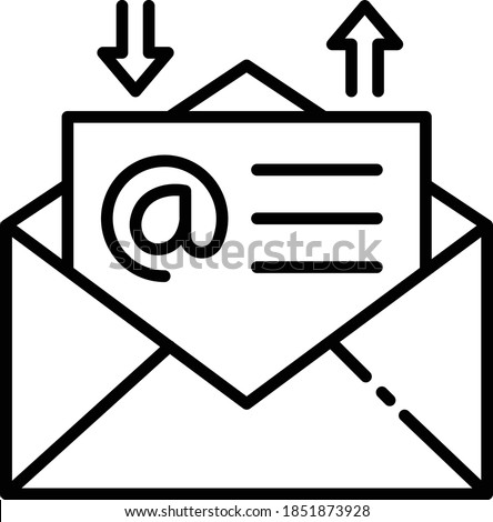 Catch All Emails Concept, Send and receive messages vector icon design, Cloud computing and Internet hosting services Symbol on White background