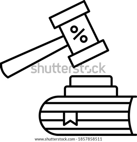 Book of Tax Law Concept Vector Icon Design, Compulsory Financial charges and Taxation Symbol on White Background, Levy Sign