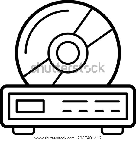 high capacity disk driver Concept, blu ray disc Vector Icon Design, Big data Symbol, Business intelligence Sign,Web hosting and Data Center Stock Illustration