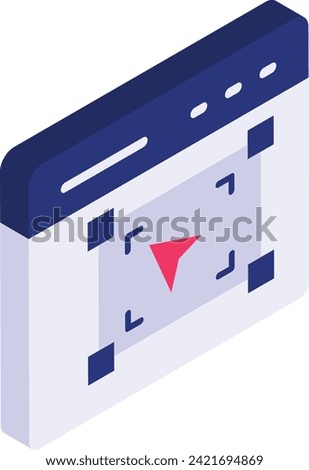 Drag and Drop the Photo or image isometric concept, copying the content to browser upload vector flat design, Web design and Development symbol, user interface or graphic sign, website engineering 