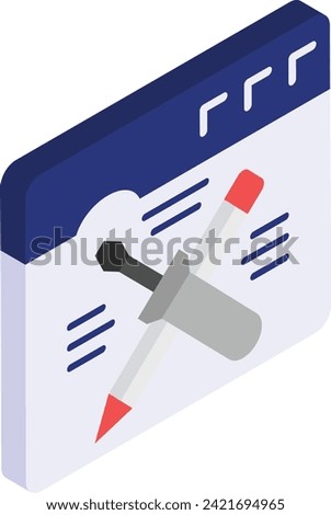 Website Maintenance isometric concept, Code Program Audit vector flat design, Web design and Development symbol, user interface or graphic sign, website engineering illustration