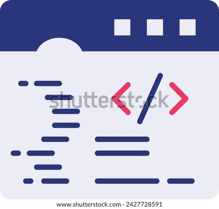 online code ide editor vector icon design, Webdesign and Development symbol, user interface or graphic sign, website engineering illustration, html standard markup language documents designed concept