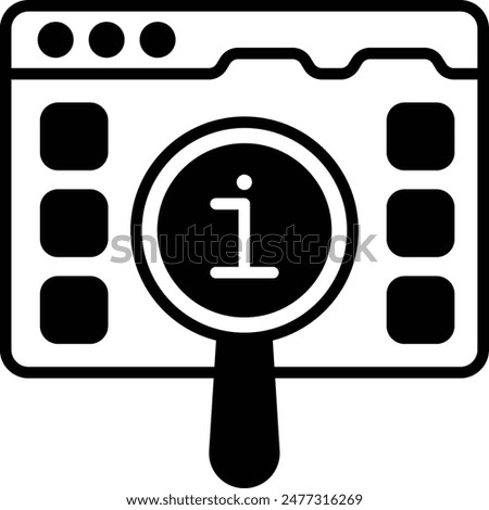 Browser Intelligence information vector design, Artificial general intelligence symbol, Natural Language Processing sign Machine Deep Learning stock illustration, personal AI search assistant concept