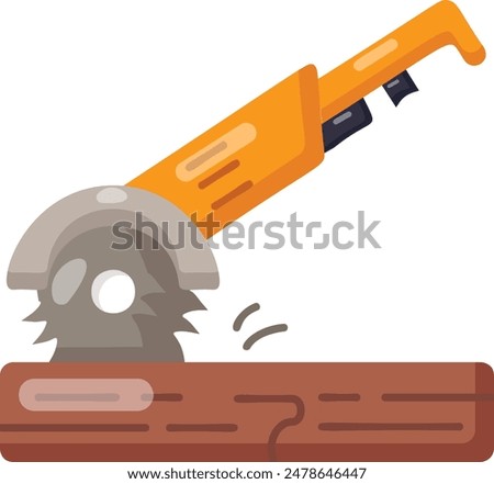 Similar – Image, Stock Photo Craftsman milling lumber using machine in carpentry workroom