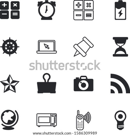button vector icon set such as: accumulator, face, film, electronics, pin, blue, paperclip, round, tip, nautical, features, monitor, optical, filled, photographer, rating, ring, metal, sea, close