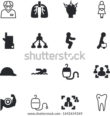 human vector icon set such as: fist, want, equipment, protective, tube, frustration, leadership, shadow, summer, diabetes, biceps, lab, motherhood, potential, clean, mother, busy, albert, lung