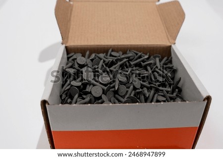 Similar – Image, Stock Photo Boxes with nails and screws