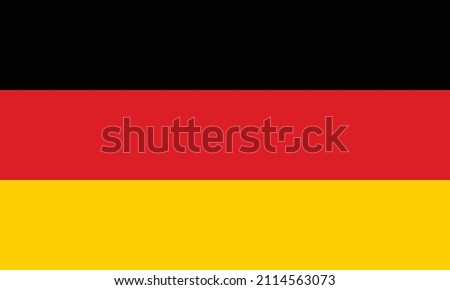 German National Flag Vector Illustration as EPS 10. Germany flag since 1949.