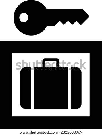 International Standard Public information signs Baggage lockers or coin lockers, aiga