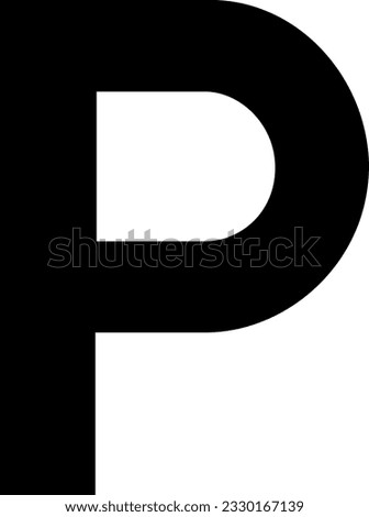Official aiga Parking sign. Isolated vector illustration