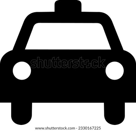 Official aiga Taxi icon. Car. Vector icon isolated on white background.