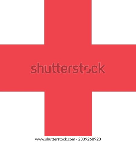 red cross iwhich is used to refer to medicine, eps 10, aiga