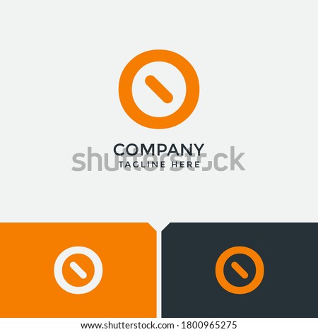 latter o logo, stop logo. suitable for your company
